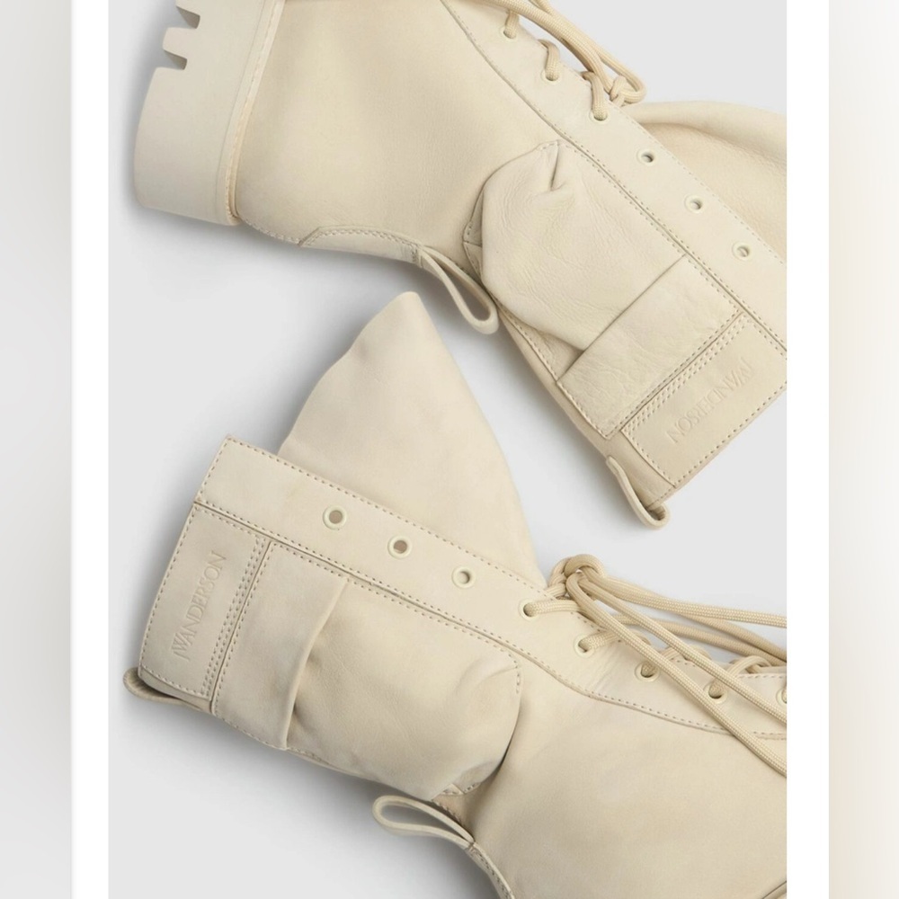 JW ANDERSON 30mm Suede Combat Boots - Picture 3 of 9